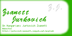 zsanett jurkovich business card